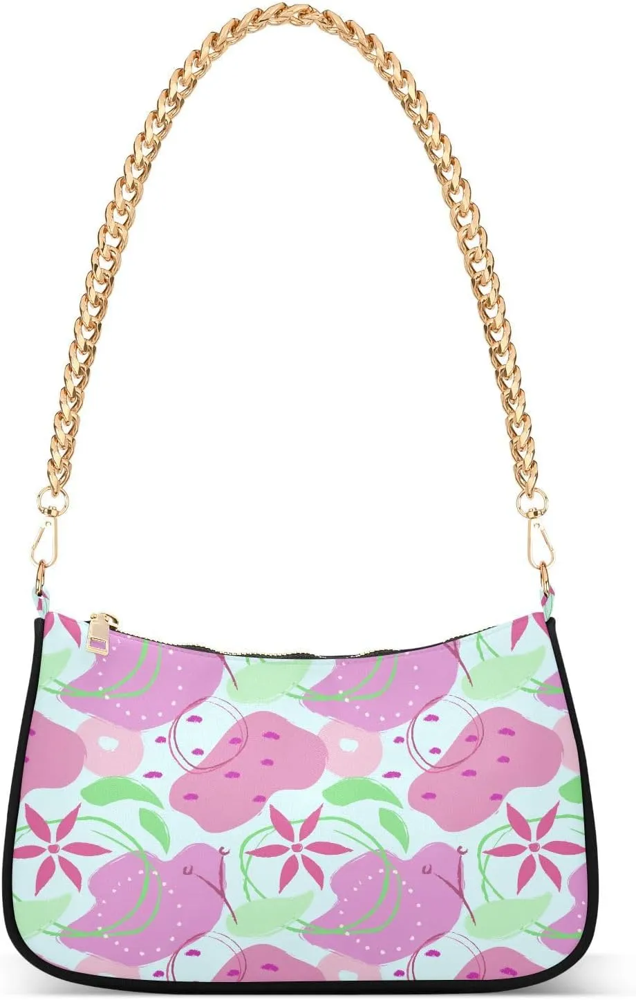 Women's Shoulder Handbags Chain Shoulder Brace for Women Bag Doodle Pattern Ladies Vacation Handbags Tote Purse,Multi1