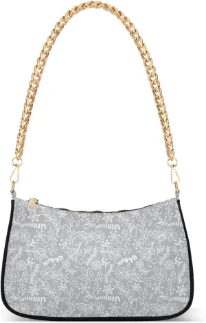 Women's Shoulder Handbags Chain Shoulder Brace for Women Bag Leaves Print Ladies Vacation Handbags Tote Purse,Multi1
