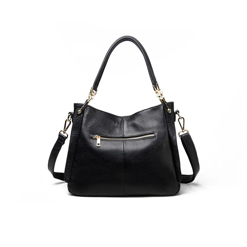 Women's Summer Street Fashion Leather Solid Crossbody Bags
