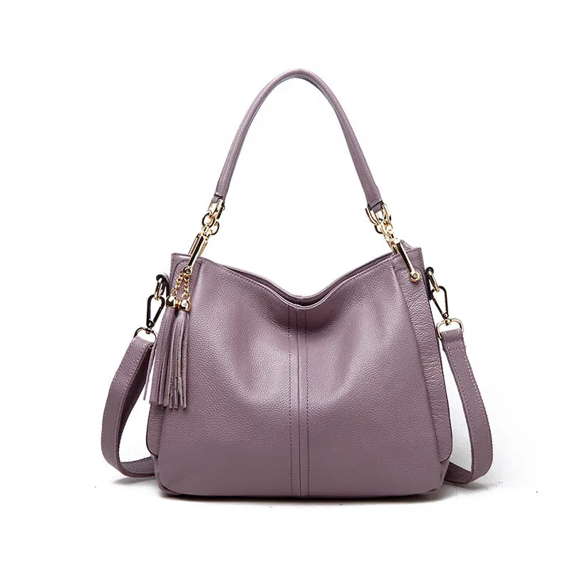 Women's Summer Street Fashion Leather Solid Crossbody Bags