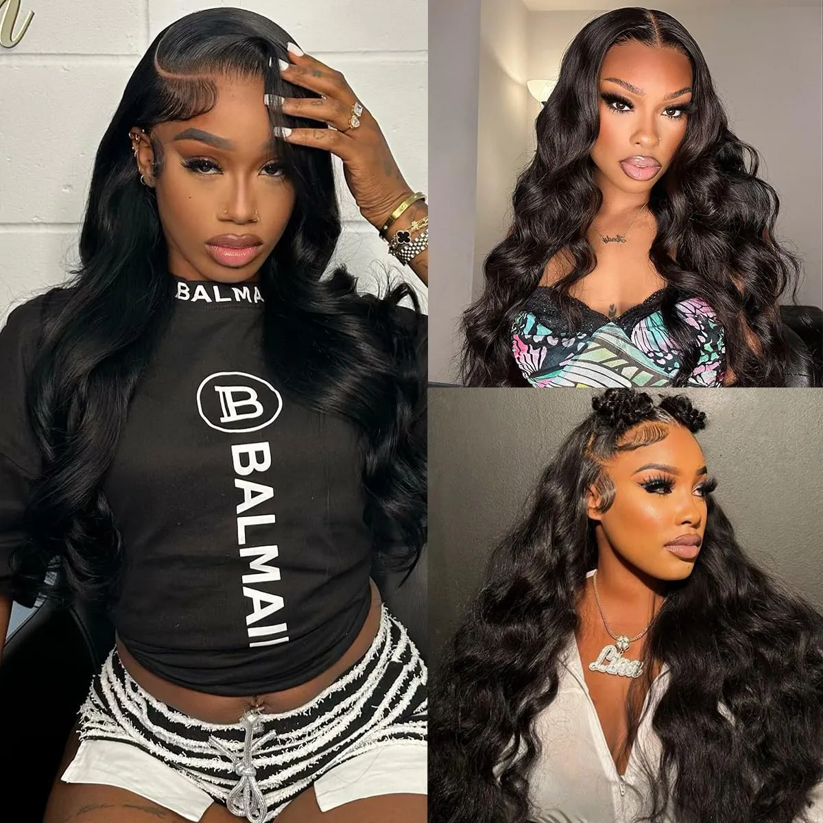Worldnewhair 13X6 Body Wave Lace Front Wigs Human Hair for Black Women Pre Plucked 10A Grade Brazilian Virgin Human Hair 13x6 Lace Frontal Wigs [13x6 Body Wave,20 Inch]