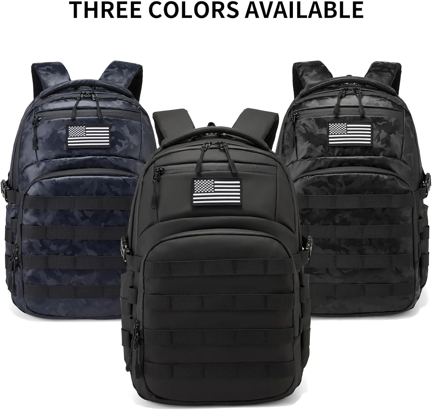 Wotony Military tactical backpack, backpack for men black small tactical assault bag