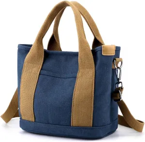 Wxnow Canvas Messenger bags for women,Tote Crossbody Shoulder Bag Satchel Purse
