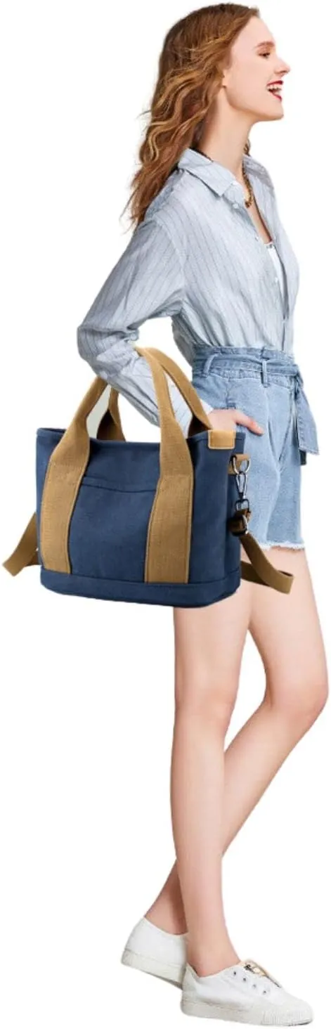 Wxnow Canvas Messenger bags for women,Tote Crossbody Shoulder Bag Satchel Purse
