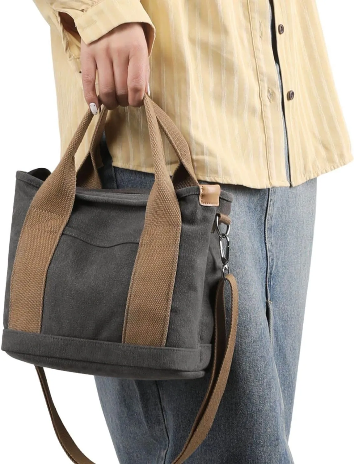 Wxnow Canvas Messenger bags for women,Tote Crossbody Shoulder Bag Satchel Purse