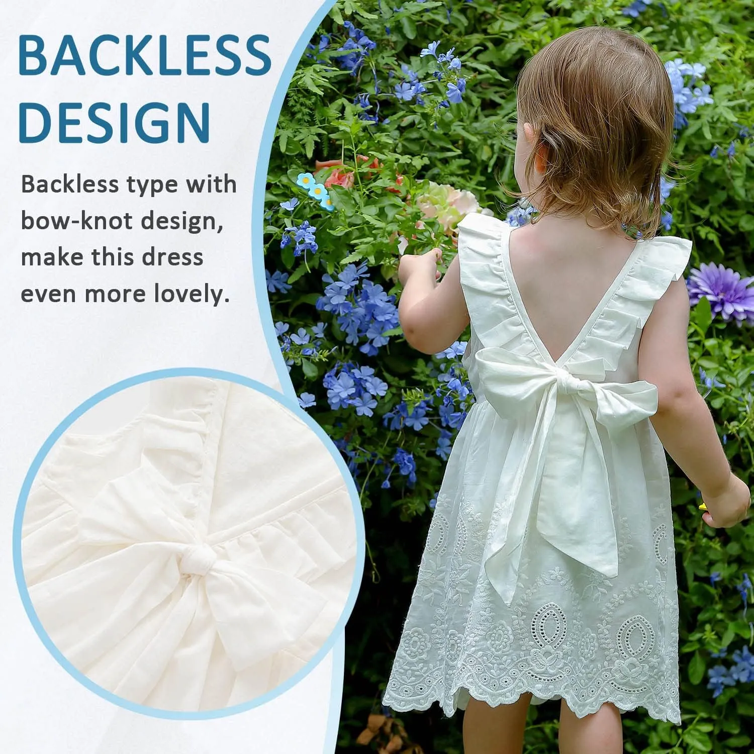 Zanie Kids Easter Dresses for Girls Baby Girl Summer Dress Playwear Family Photo Outfits