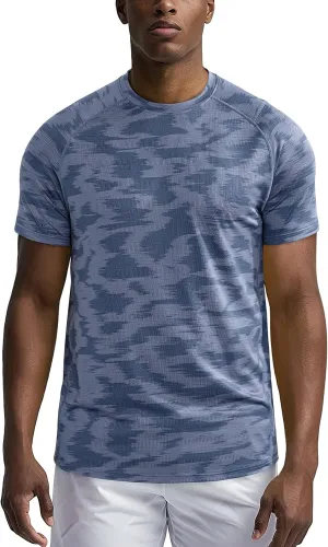 Zengjo Mens Workout Shirts Quick Dry Short Sleeve Athletic Running Gym T Shirt