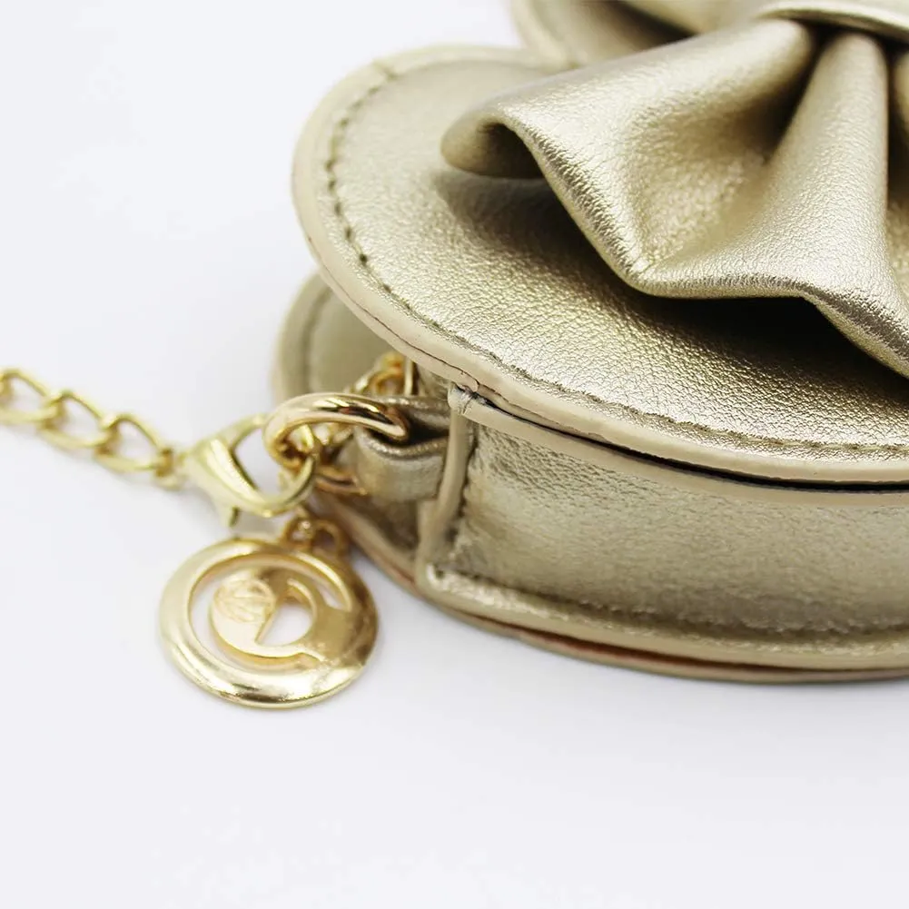 ZGMYC Cute Heart-shaped Crossbody Purse Bowknot Shoulder Bag Satchel for Little Girls Toddlers