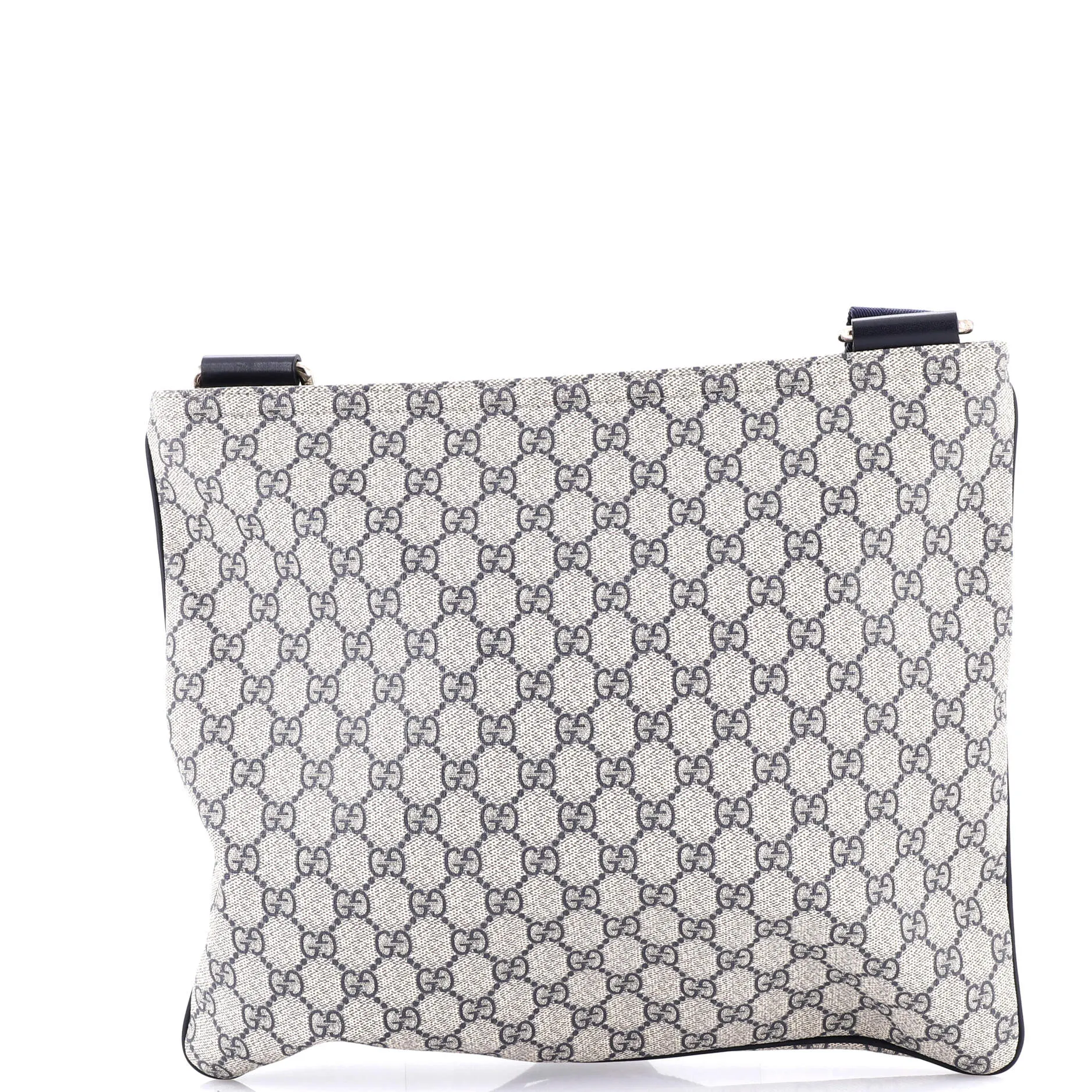 Zip Top Messenger Bag GG Coated Canvas Large