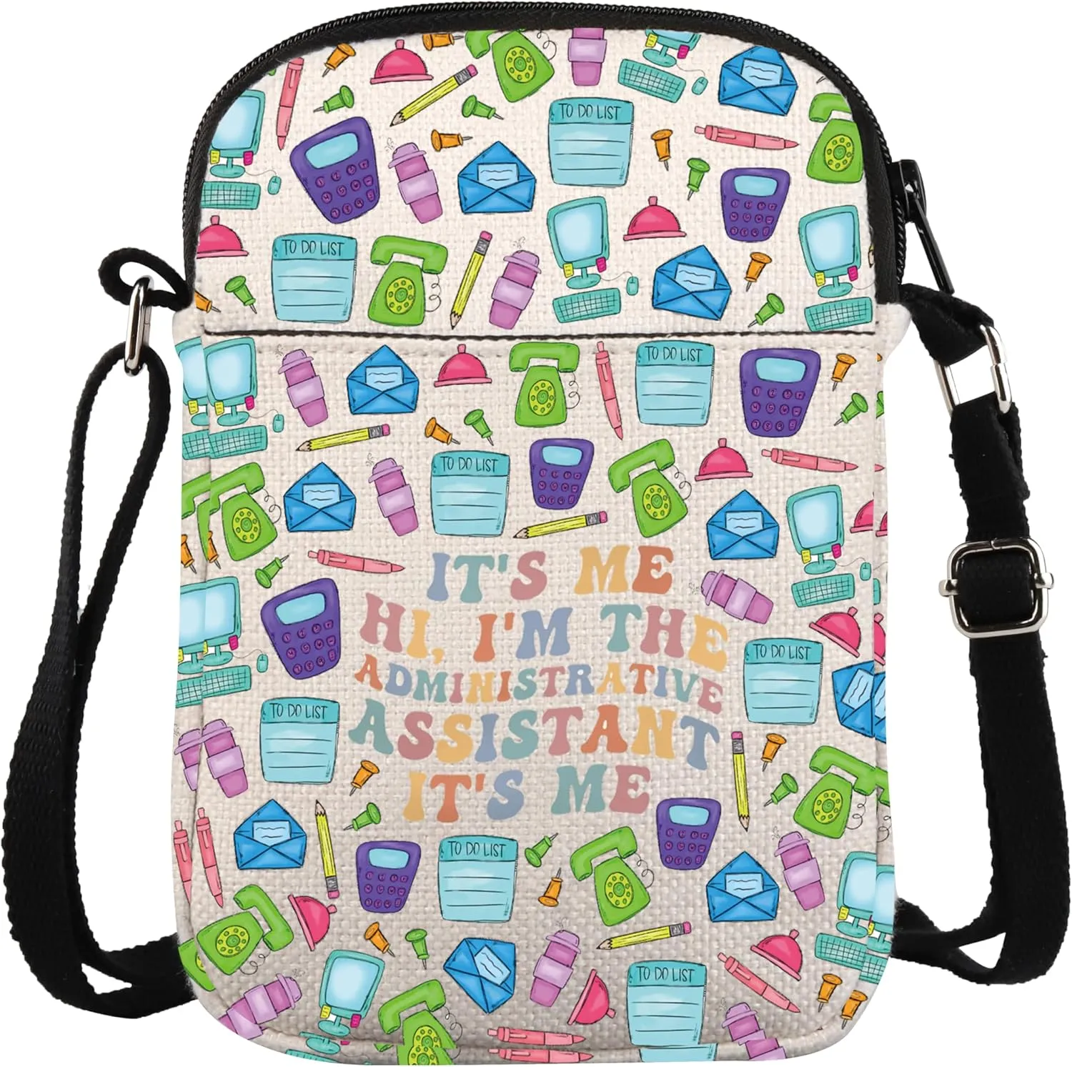 ZJXHPO Administrative Assistant Cross Body Bag Admin Assistant Appreciation Gift Administrative Professional Messenger Bag