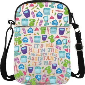 ZJXHPO Administrative Assistant Cross Body Bag Admin Assistant Appreciation Gift Administrative Professional Messenger Bag