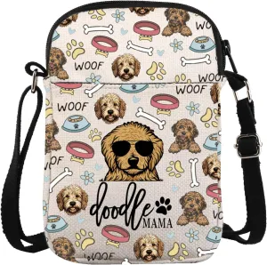 ZJXHPO Golden Doodle Mom Gift Dog Lover Gift Doodle Mama Cross Body Bag Golden Doodle Mom Messenger Bag