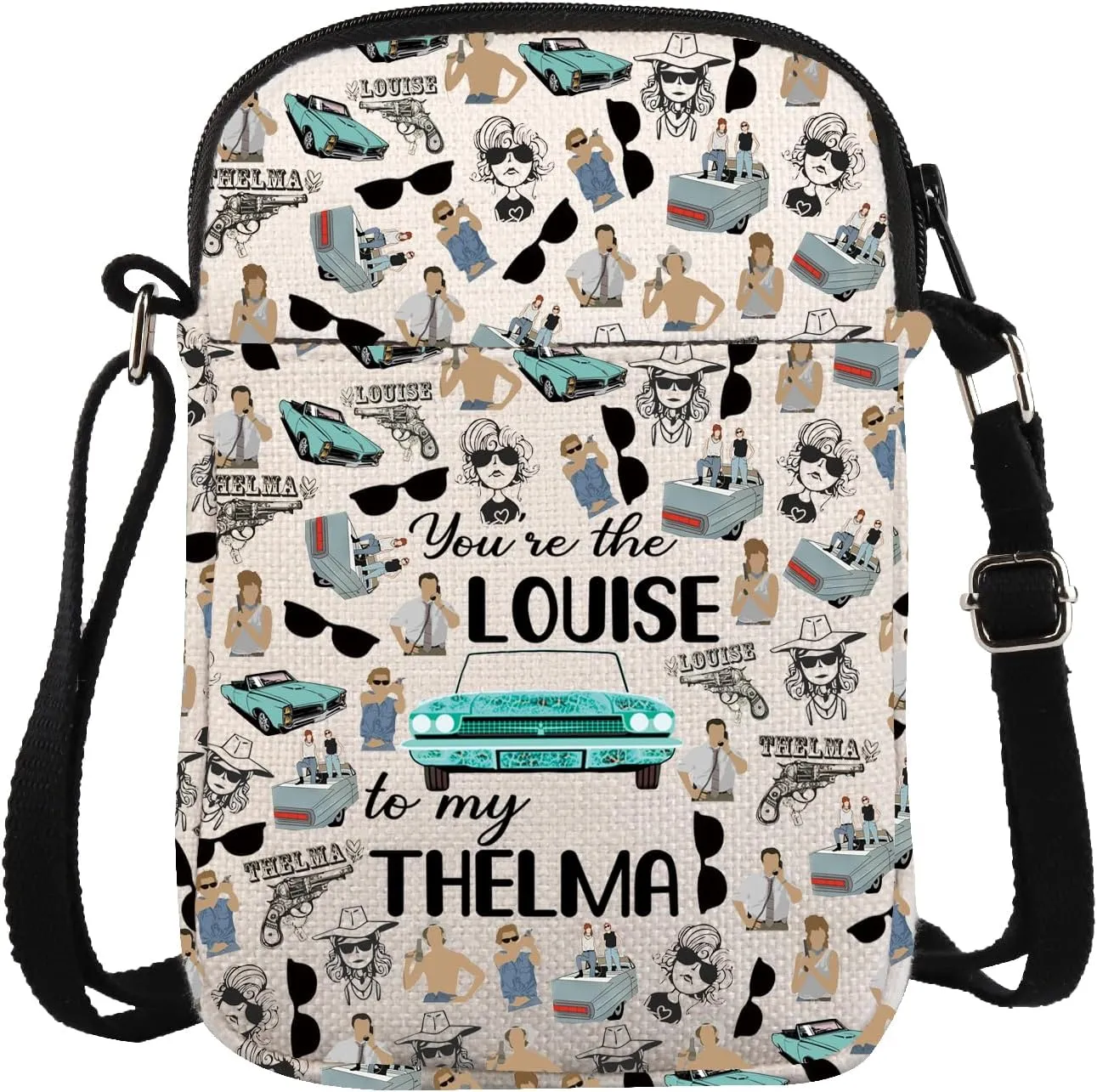 ZJXHPO Thelma Cross Body Bag Sister Road Trip Shoulder Bag You're The Louise To My Thelma Messenger Bag