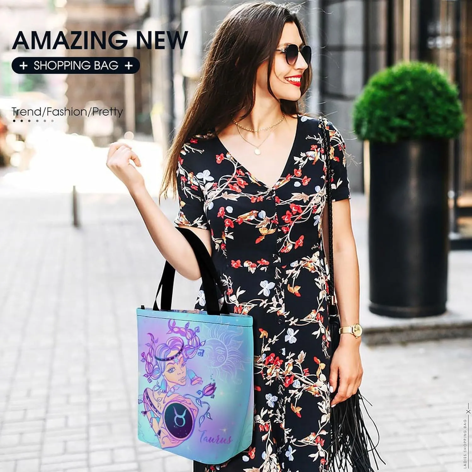 Zodiac Sign Virgo Hobo Handbags With Zipper Women's Tote Handbags