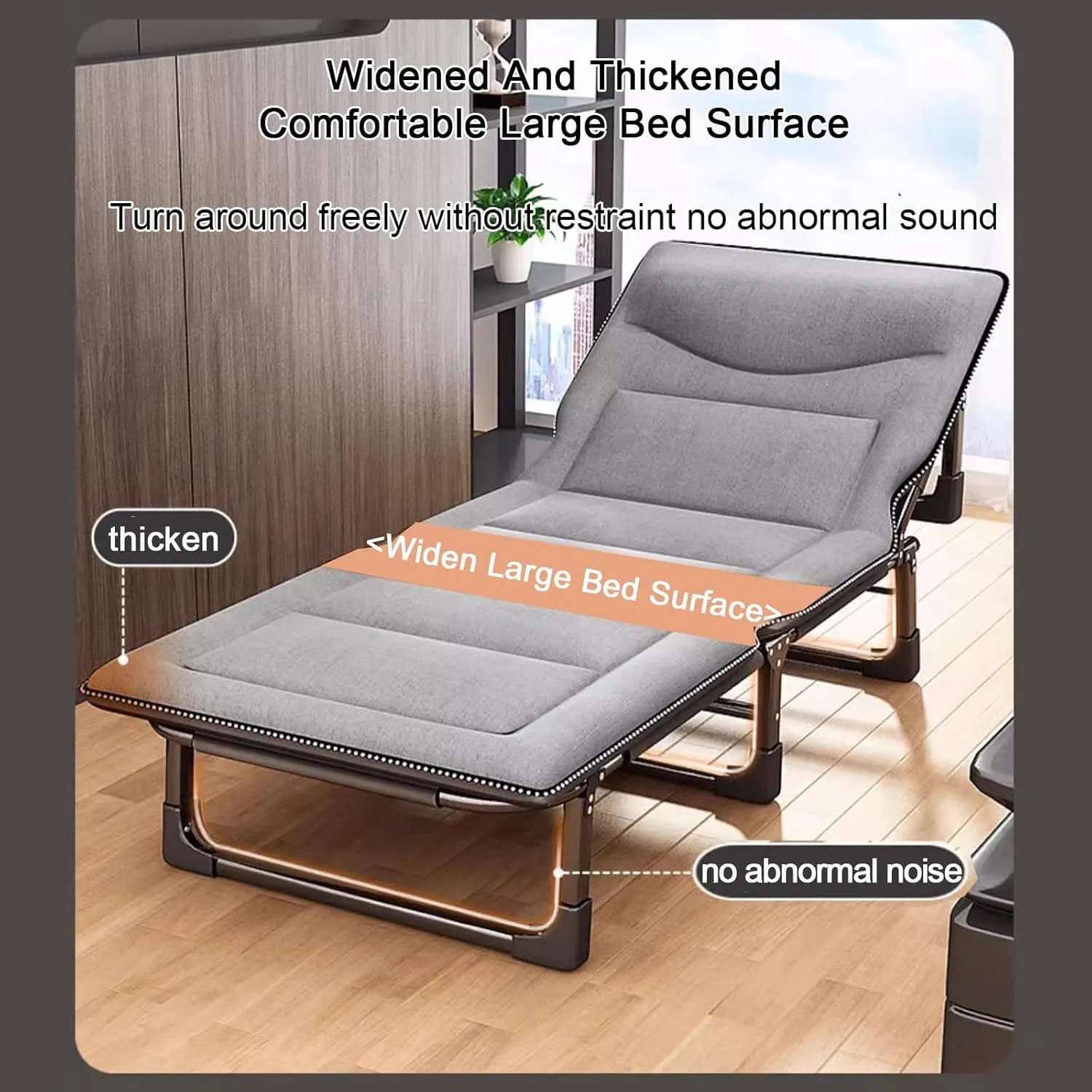 ZTGL D,170x56cm, Camping Cot for Adults, Office Nap Folding Lounge Chairs, Sunbathing Lounge Chairs, Camping Lounge Chair, Portable Patio Recliner Chair, Outdoor Lounge Chair